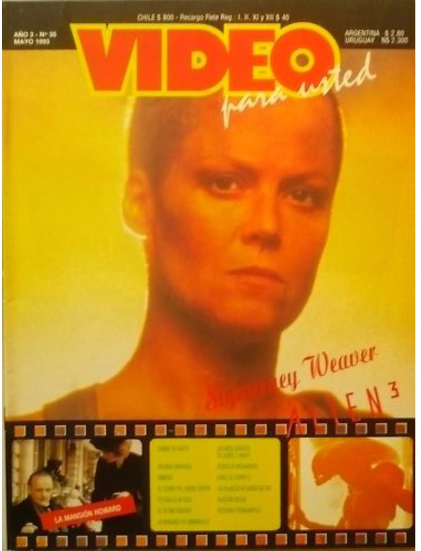 VIDEO PARA USTED magazine side cover Issue 35 May 1993
