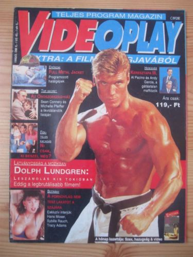 VIDEOPLAY (Hu) magazine side cover  1992