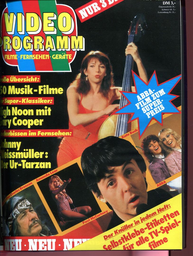VIDEO PROGRAMM magazine side cover  January 1982