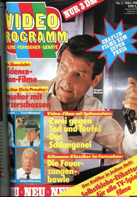 VIDEO PROGRAMM magazine side cover  March 1982