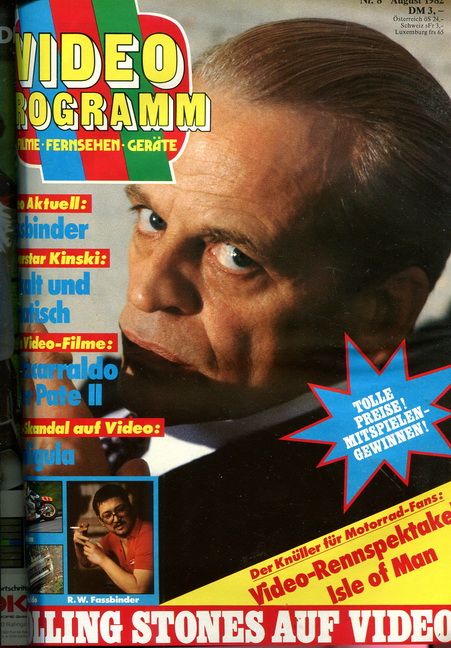 VIDEO PROGRAMM magazine side cover  August 1982