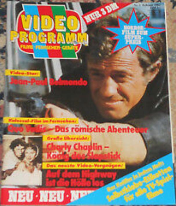VIDEO PROGRAMM magazine side cover  February 1982