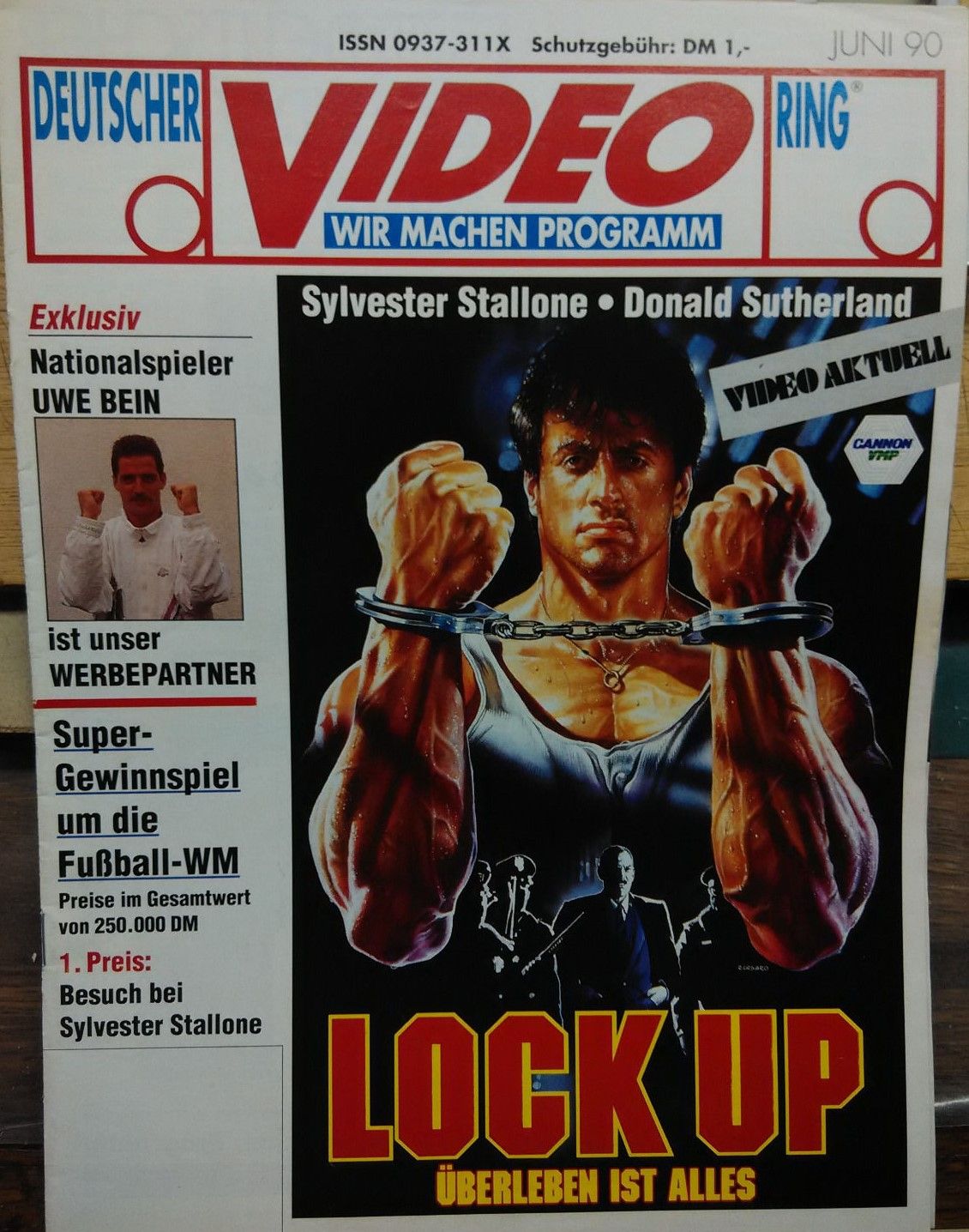 VIDEO RING magazine side cover June 1990