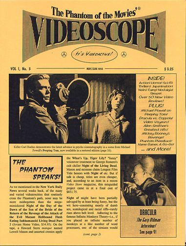 VIDEOSCOPE magazine side cover Issue 3 May/June 1993