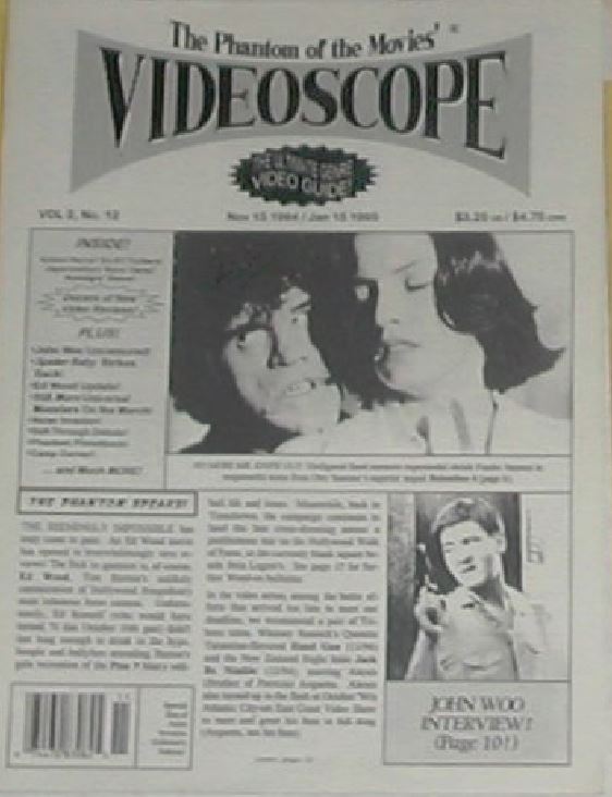 VIDEOSCOPE magazine side cover Issue 12 November 1994