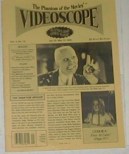 VIDEOSCOPE magazine side cover Issue 13 January-March 1995