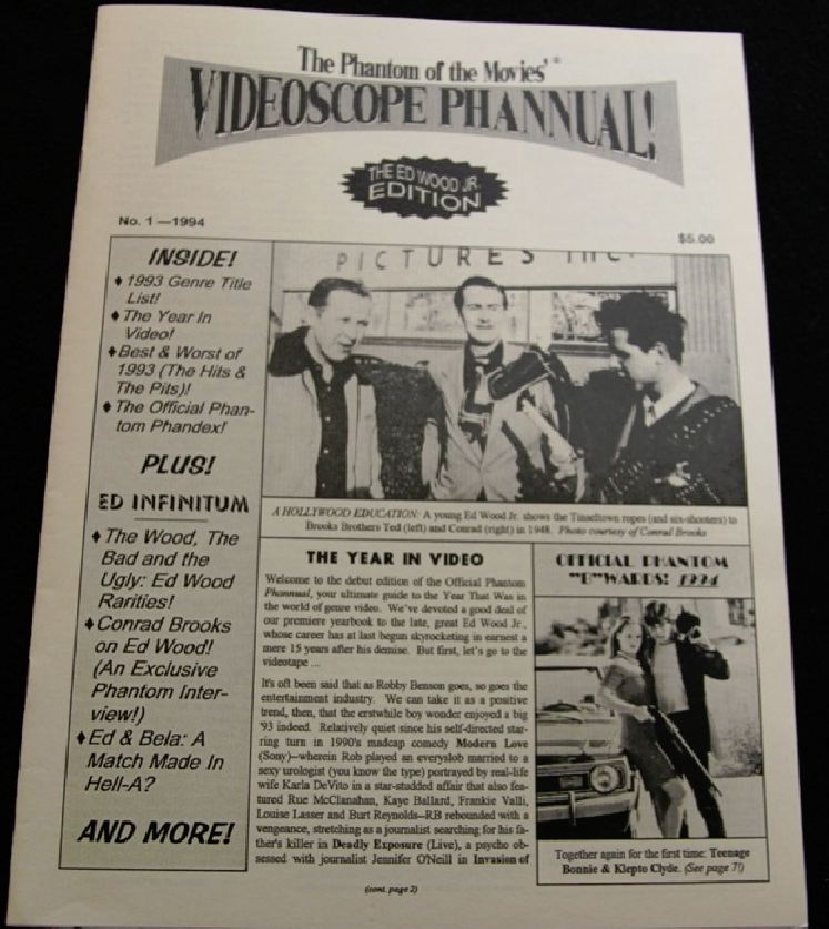 VIDEOSCOPE magazine side cover  Annual # 1  1994