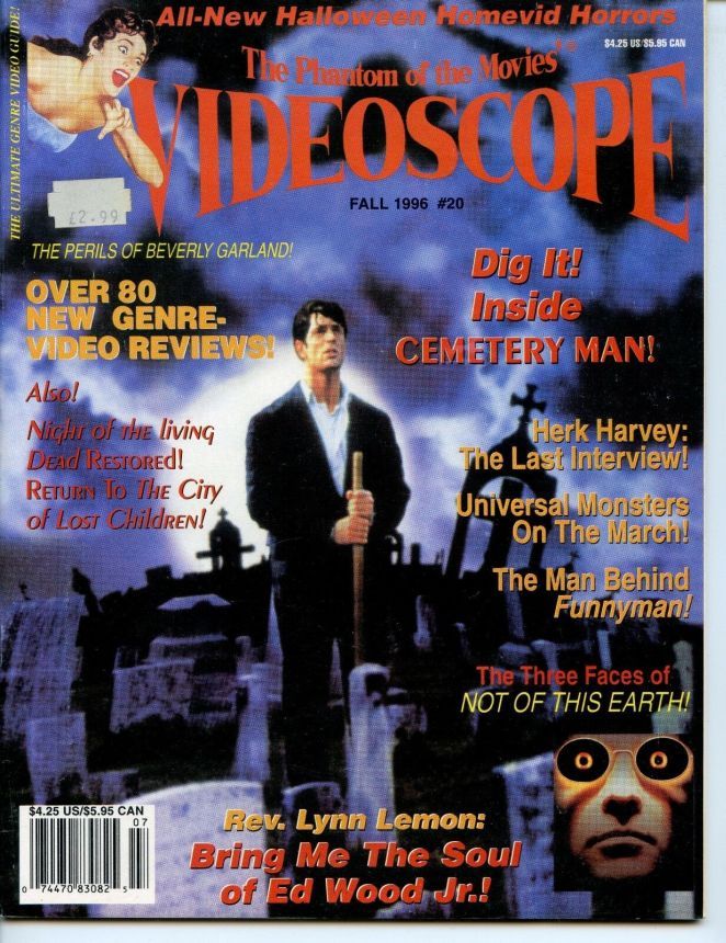 VIDEOSCOPE magazine side cover Issue 20 September/October/November 1996