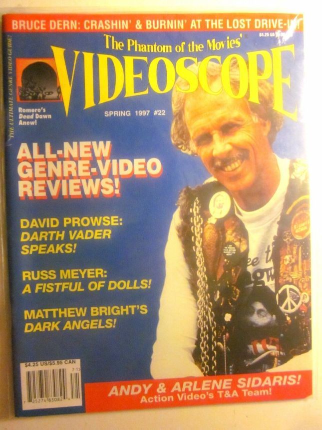 VIDEOSCOPE magazine side cover Issue 22 March/April/May 1997