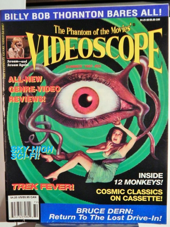VIDEOSCOPE magazine side cover Issue 23 June/July/August 1997