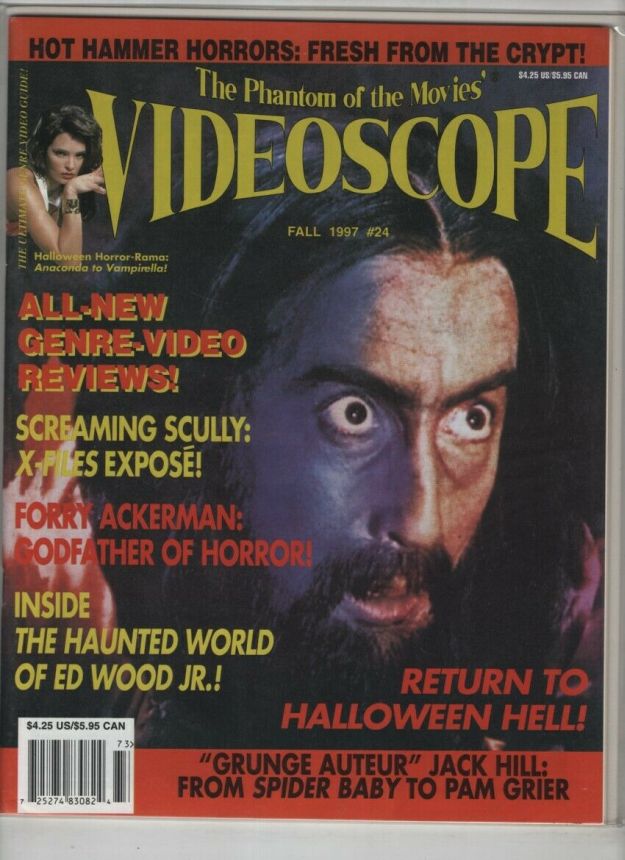 VIDEOSCOPE magazine side cover Issue 24 September/October/November 1997