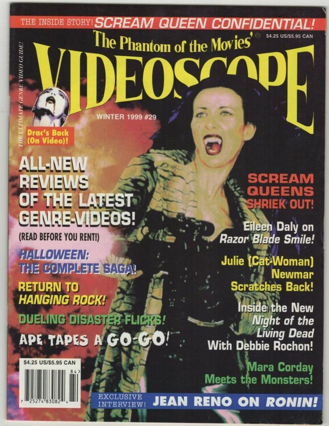 VIDEOSCOPE magazine side cover Issue 29 Dec/January/February 1999