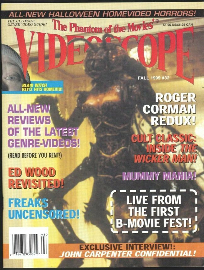 VIDEOSCOPE magazine side cover Issue 32 September/October/November 1999
