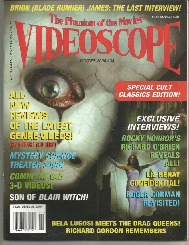 VIDEOSCOPE magazine side cover Issue 33 Dec/January/February 2000