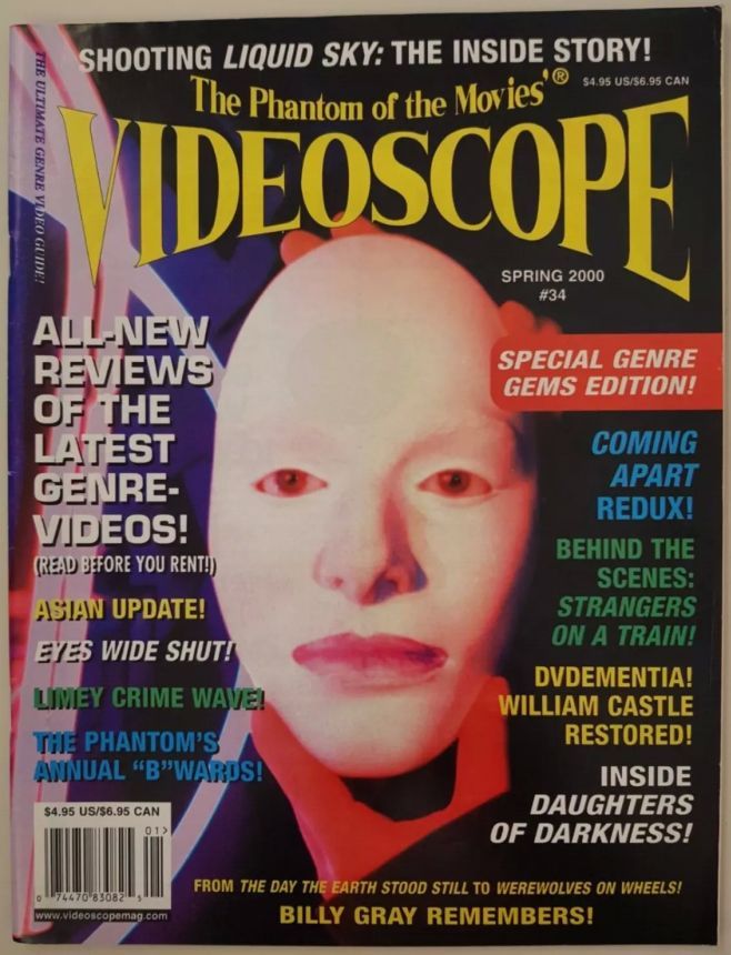 VIDEOSCOPE magazine side cover Issue 34 March/April/May 2000