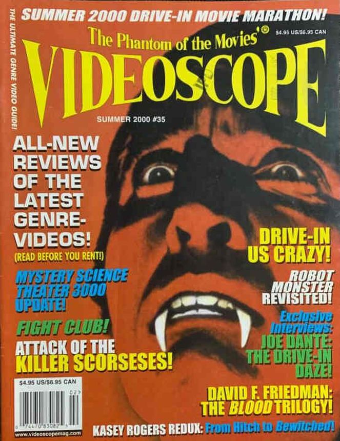 VIDEOSCOPE magazine side cover Issue 35 June/July/August 2000