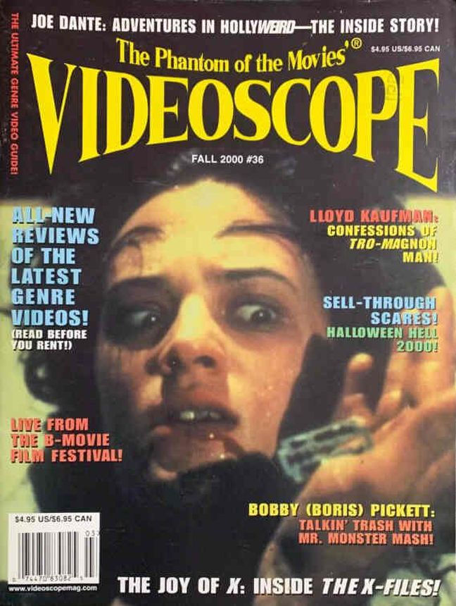 VIDEOSCOPE magazine side cover Issue 36 September/October/November 2000