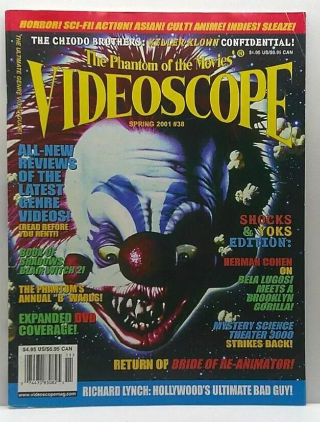 VIDEOSCOPE magazine side cover Issue 38 March/April/May 2001