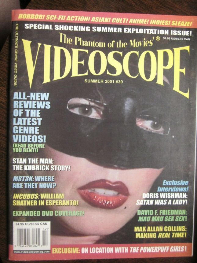 VIDEOSCOPE magazine side cover Issue 39 June/July/August 2001