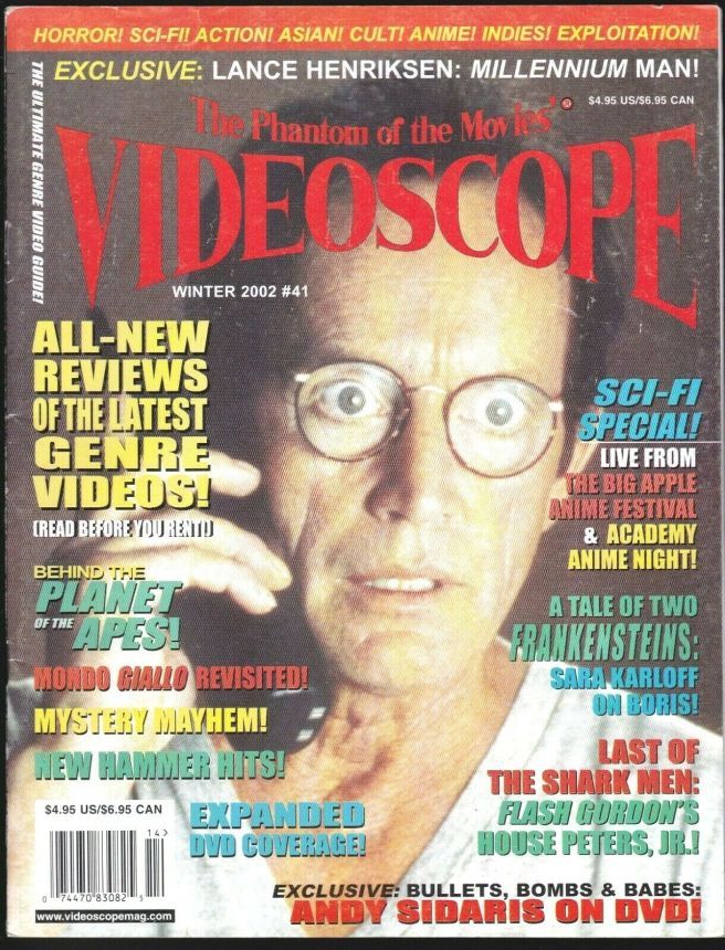 VIDEOSCOPE magazine side cover Issue 41 Dec/January/February 2002