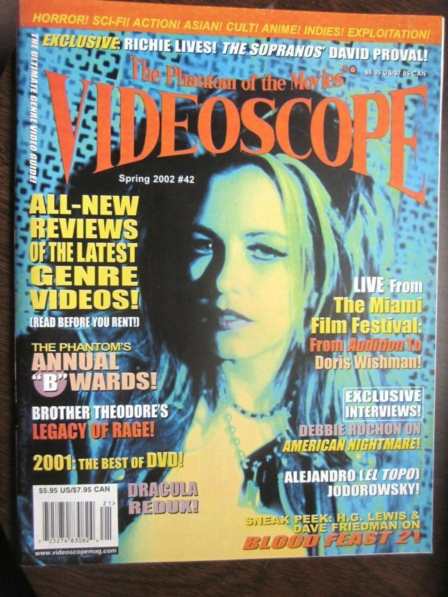 VIDEOSCOPE magazine side cover Issue 42 March/April/May 2002