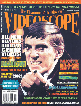 VIDEOSCOPE magazine side cover Issue 44 September/October/November 2002