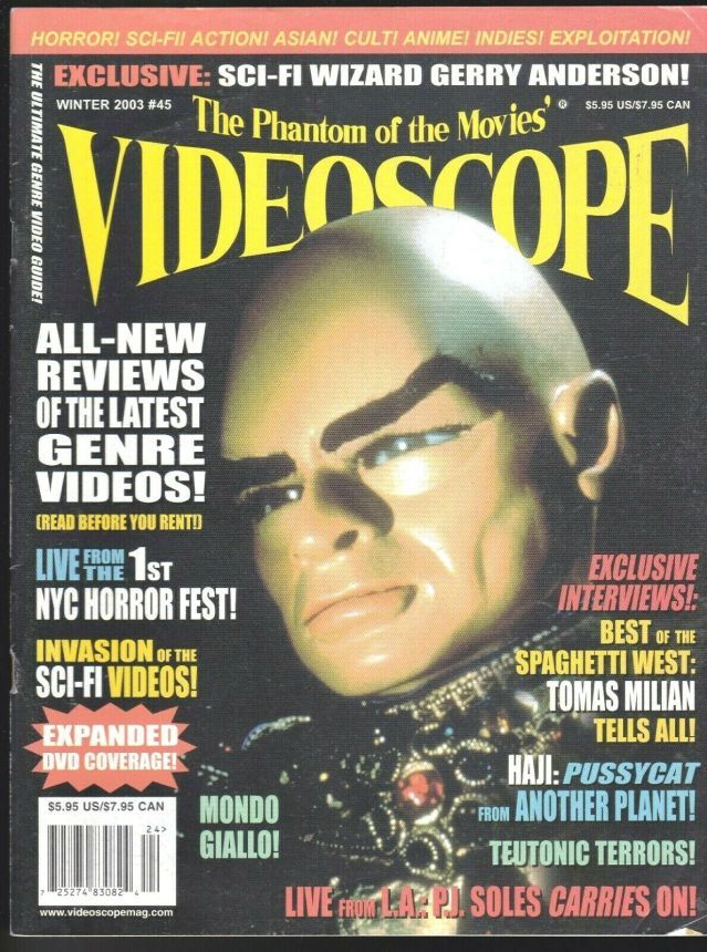 VIDEOSCOPE magazine side cover Issue 45 Dec/January/February 2003