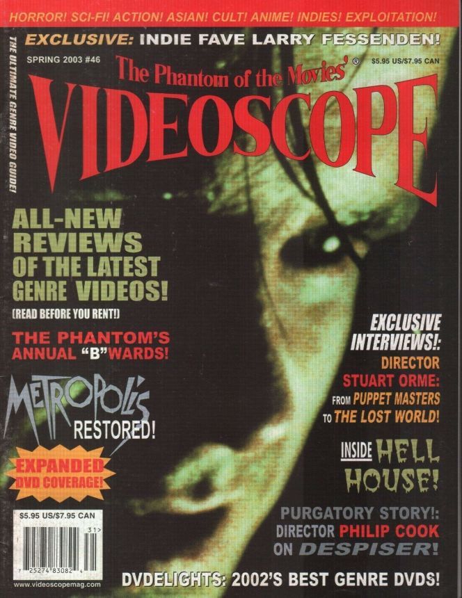 VIDEOSCOPE magazine side cover Issue 46 March/April/May 2003