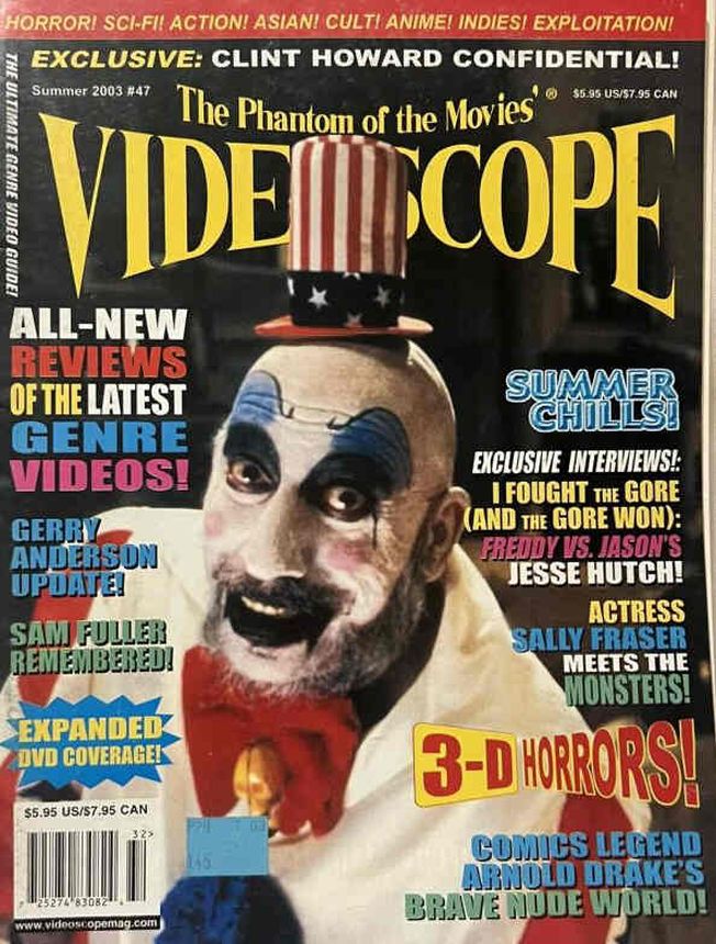 VIDEOSCOPE magazine side cover Issue 47 June/July/August 2003
