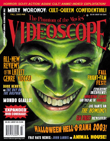 VIDEOSCOPE magazine side cover Issue 48 September/October/November 2003