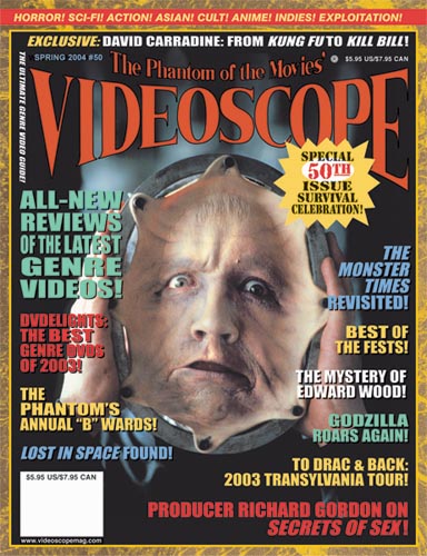 VIDEOSCOPE magazine side cover Issue 50 March/April/May 2004