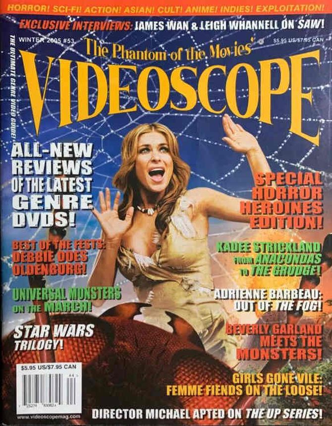 VIDEOSCOPE magazine side cover Issue 53 Dec/January/February 2005