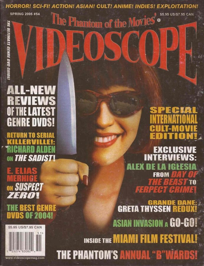 VIDEOSCOPE magazine side cover Issue 54 March/April/May 2005