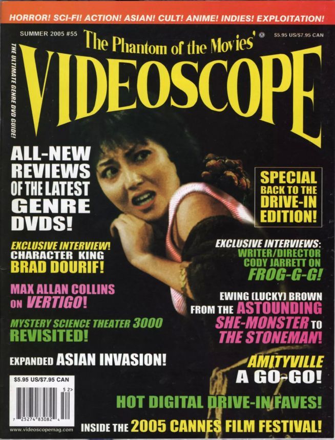 VIDEOSCOPE magazine side cover Issue 55 June/July/August 2005