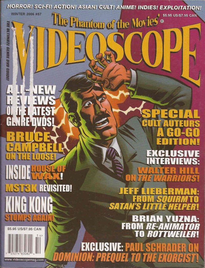 VIDEOSCOPE magazine side cover Issue 57 Dec/January/February 2006