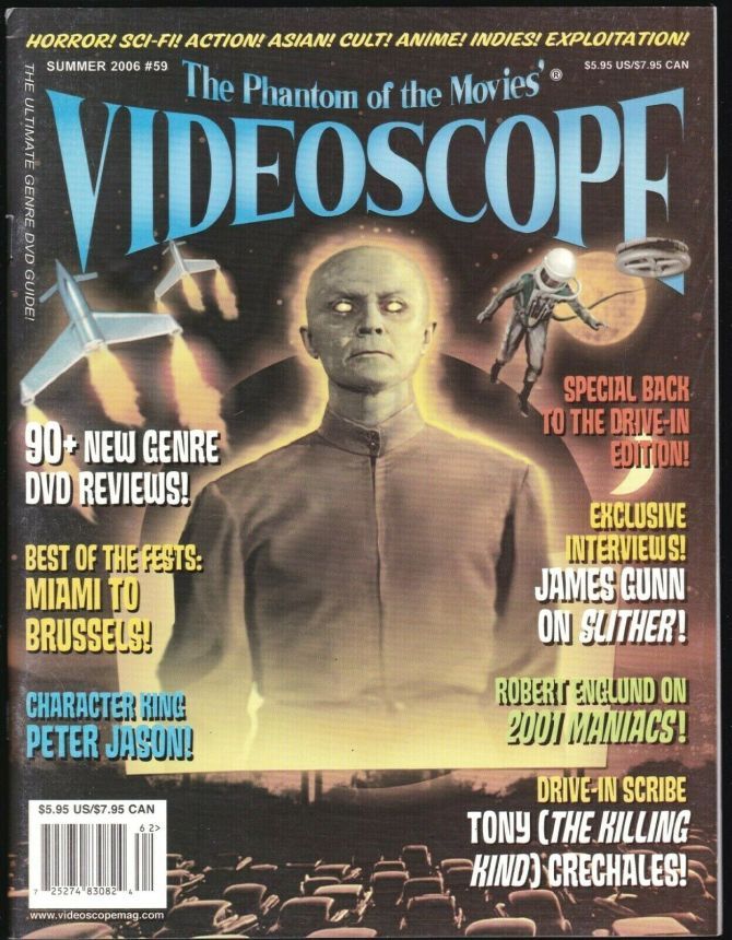 VIDEOSCOPE magazine side cover Issue 59 June/July/August 2006