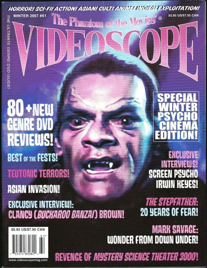 VIDEOSCOPE magazine side cover Issue 61 Dec/January/February 2007