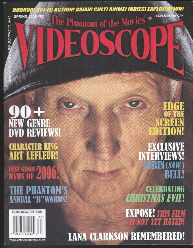 VIDEOSCOPE magazine side cover Issue 62 March/April/May 2007