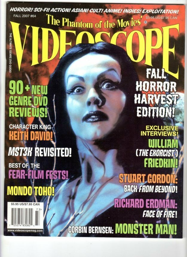 VIDEOSCOPE magazine side cover Issue 64 September/October/November 2007