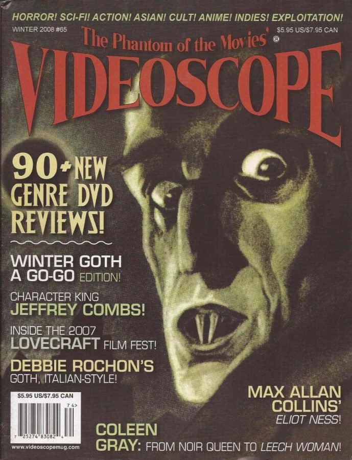 VIDEOSCOPE magazine side cover Issue 65 Dec/January/February 2008