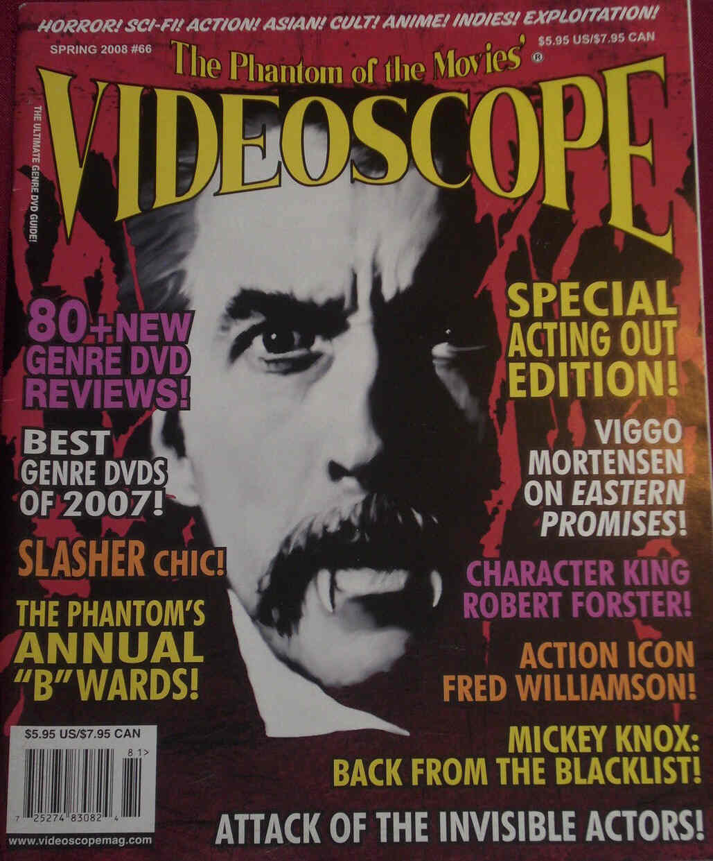 VIDEOSCOPE magazine side cover Issue 66 March/April/May 2008