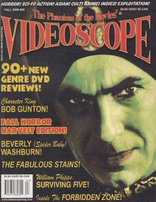 VIDEOSCOPE magazine side cover Issue 68 September/October/November 2008