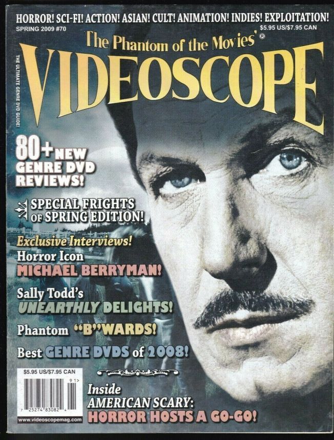 VIDEOSCOPE magazine side cover Issue 70 March/April/May 2009