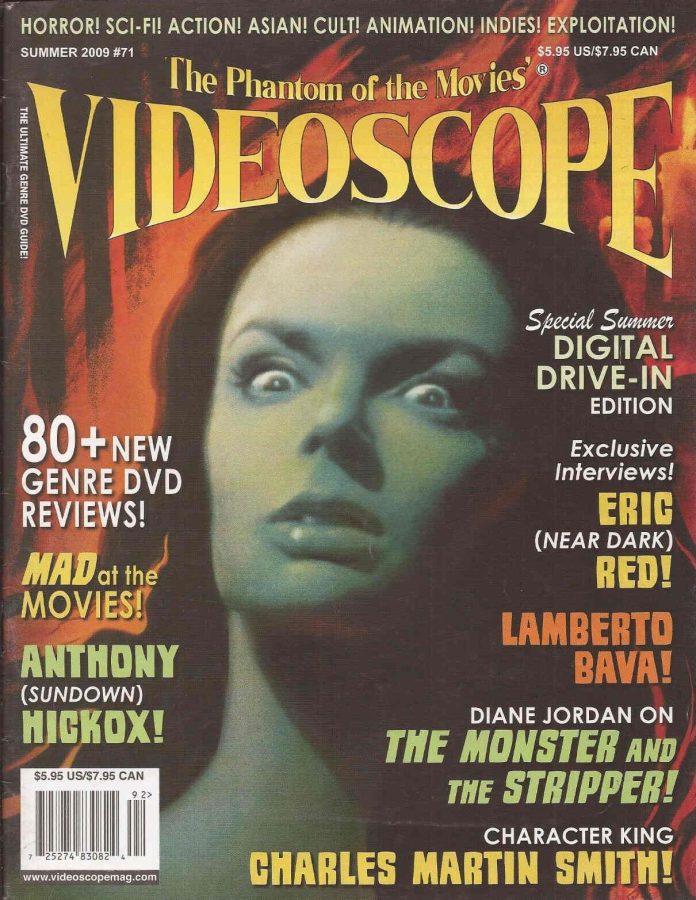 VIDEOSCOPE magazine side cover Issue 71 June/July/August 2009