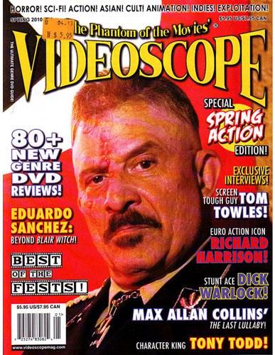 VIDEOSCOPE magazine side cover Issue 74 March/April/May 2010