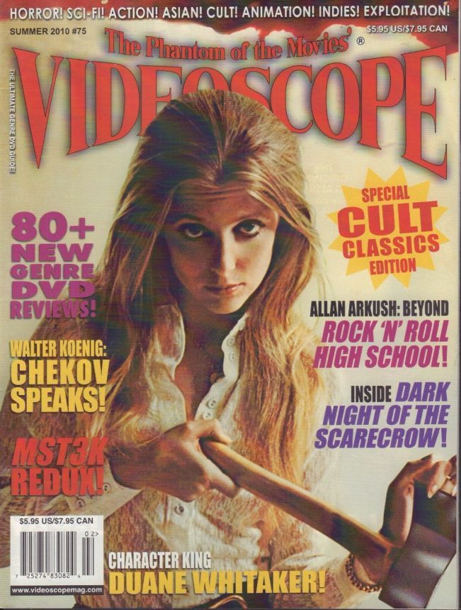 VIDEOSCOPE magazine side cover Issue 75 June/July/August 2010