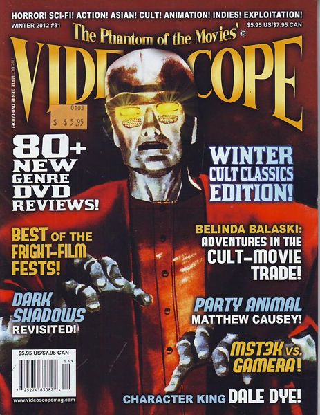 VIDEOSCOPE magazine side cover Issue 81 January/February/March 2012