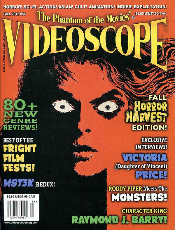 VIDEOSCOPE magazine side cover Issue 84 October/November/December 2012