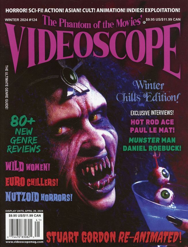 VIDEOSCOPE magazine side cover Issue 124 Winter 2023