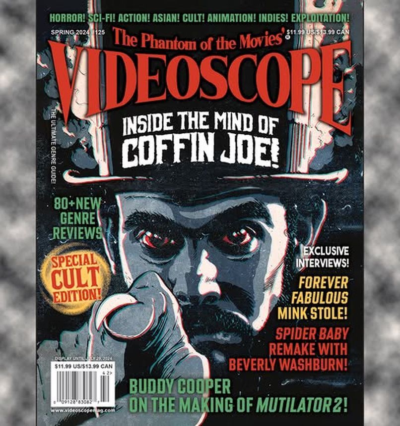 VIDEOSCOPE magazine side cover Issue 125 Spring 2024